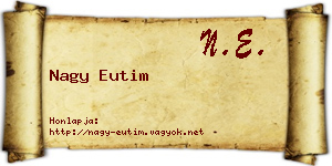 Nagy Eutim névjegykártya